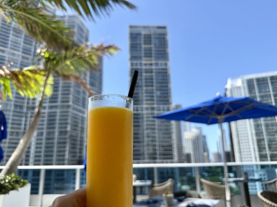 Sip juice aboard a Miami yacht surrounded by iconic architecture