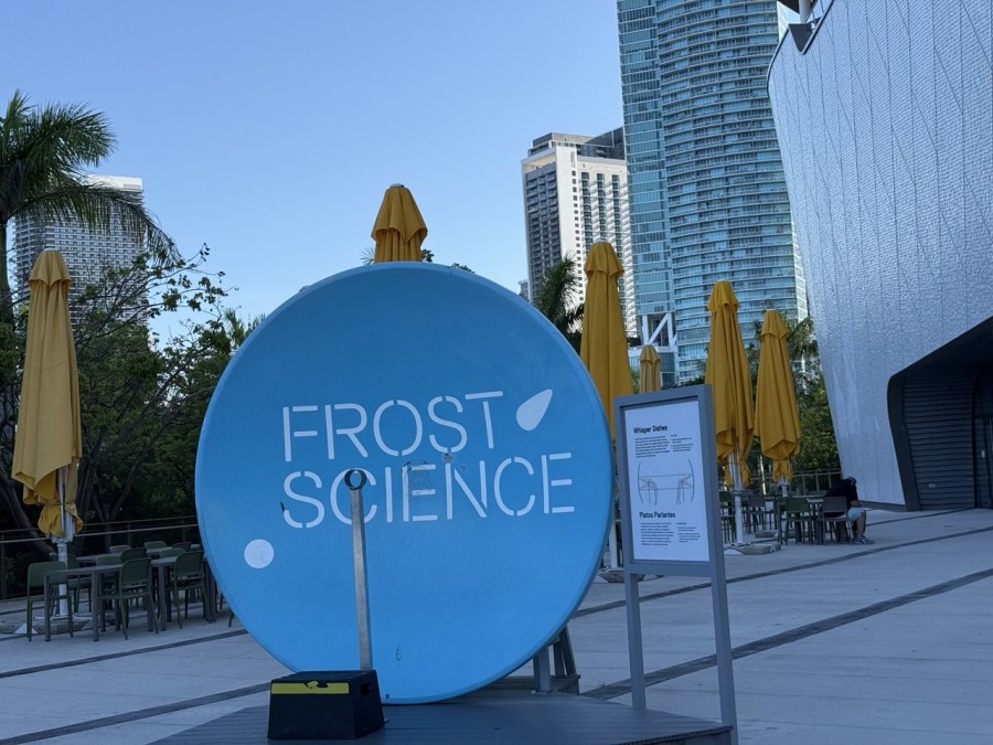 The Frost Museum's outdoor plaza — a modern entry to a mind-expanding experience