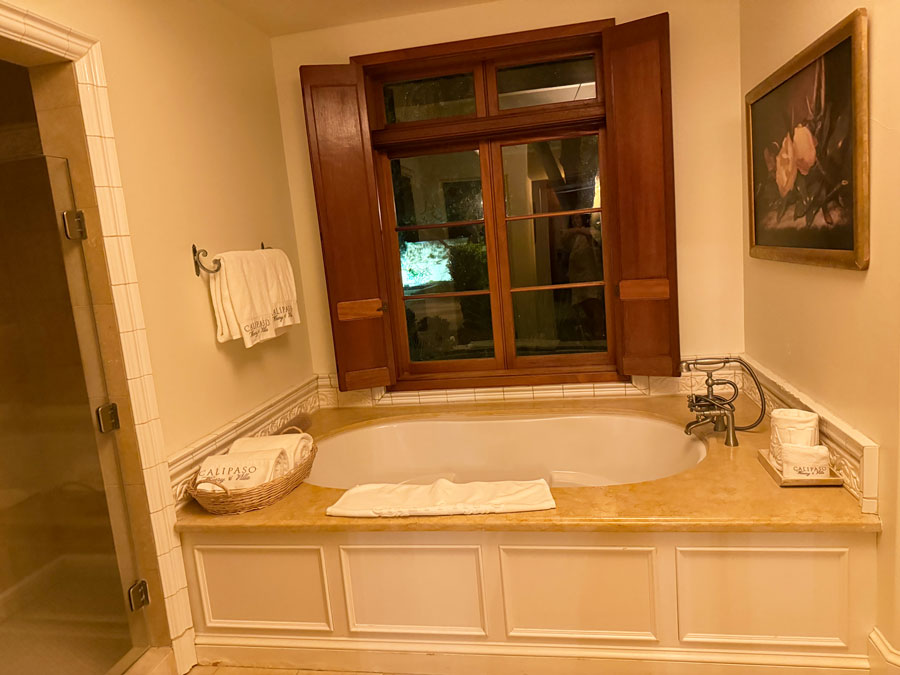 Bathroom at CaliPaso Winery and Villa