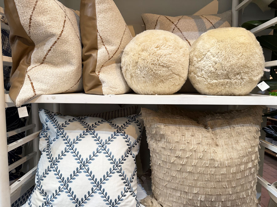 Decorative Pillows in Roger's Garden