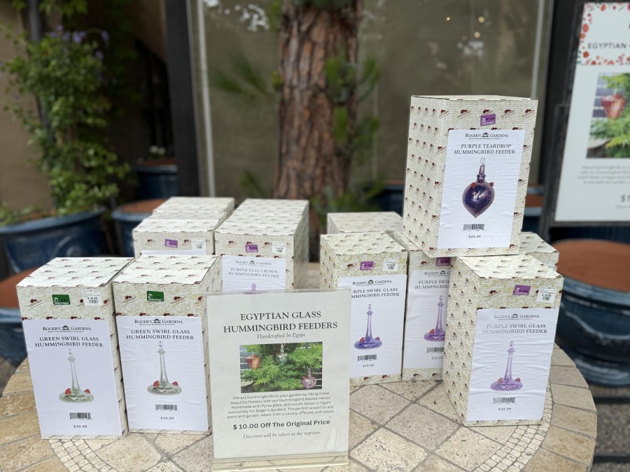Egyptian glass hummingbird feeders combine elegant design with functionality, attracting hummingbirds while adding beauty to your garden.