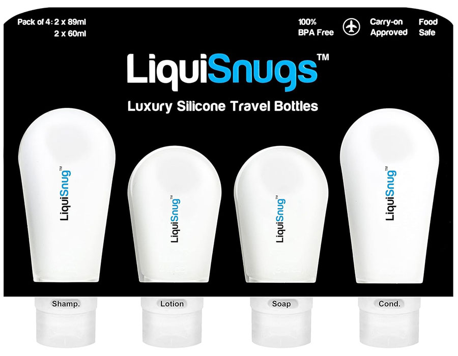 LiquiSnugs Premium Silicone Travel Bottles