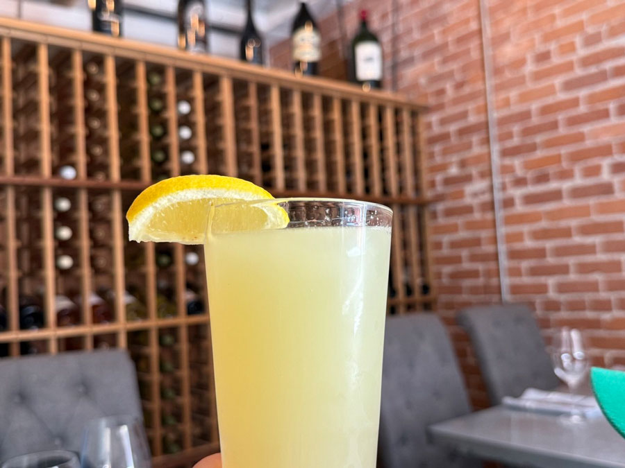 A refreshing cocktail at The Pony Club Bar & Loung