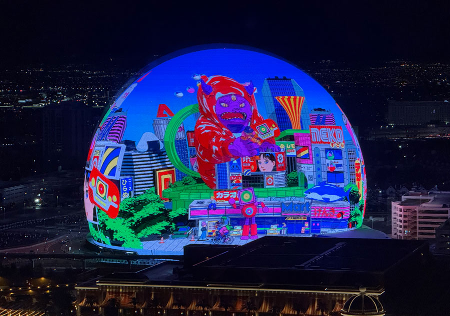Sphere is an entertainment venue in Las Vegas