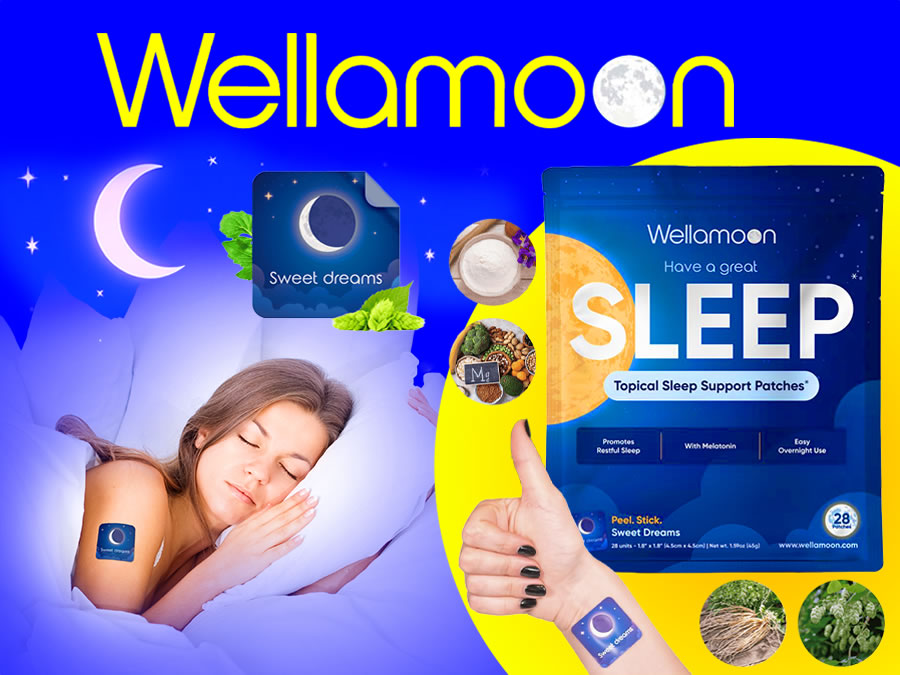 Wellamoon’s transdermal technology delivers natural ingredients while you sleep for better rest overnight.
