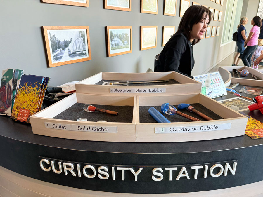 Curiosity Station at Chihuly Garden and Glass