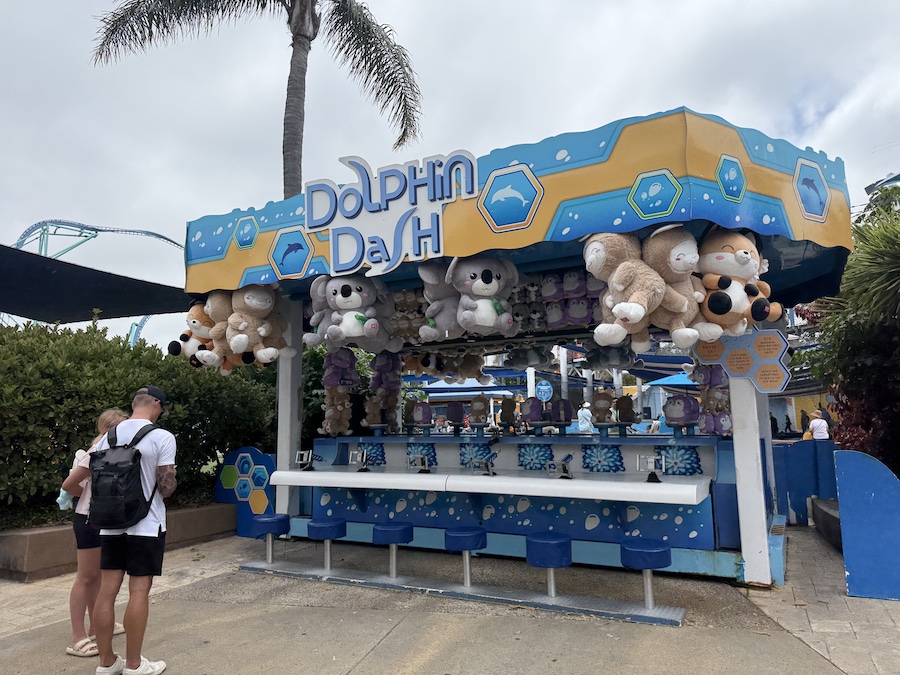 Visitors can play Dolphin Dash at SeaWorld San Diego.