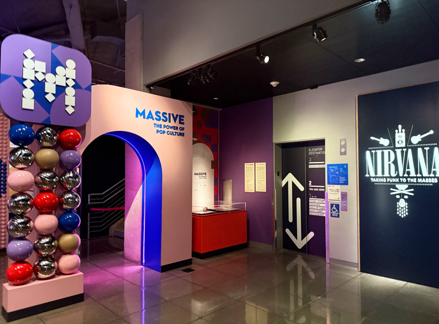 Exhibition dedicated to the band Nirvana at MOPOP, Seattle