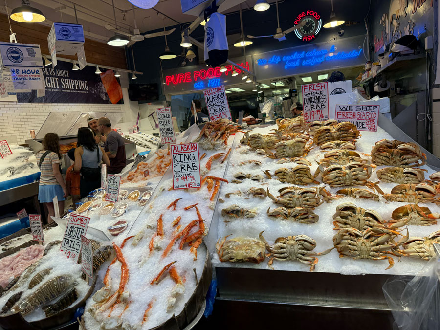 Fresh Seafood From Pure Food Fish - Pike Place Market, Seattle