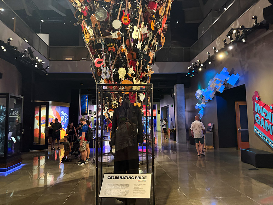 Guitar Sculpture Inside Seattle’s Museum of Pop Culture (MoPOP)