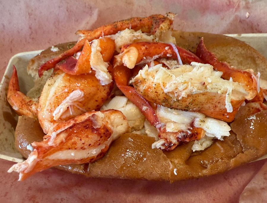 Lobster rolls in butter sauce at Pike Place Market, Seattle