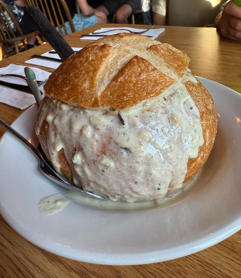 New England Clam Chowder at Pike Place Market, Seattle