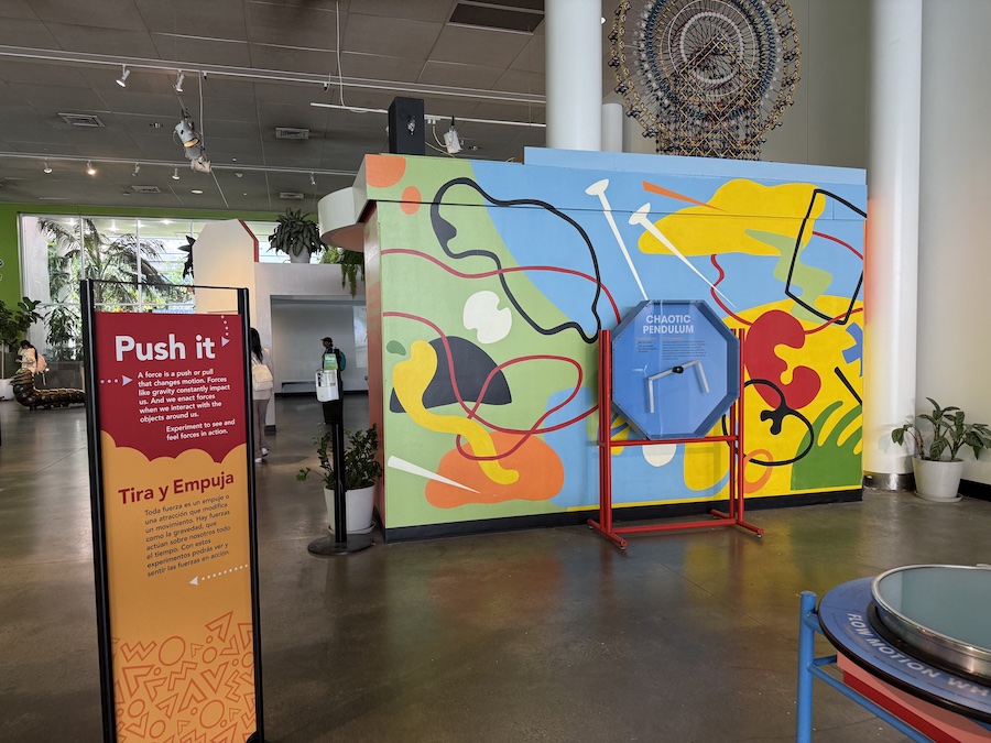 Interesting exhibits that you can touch.