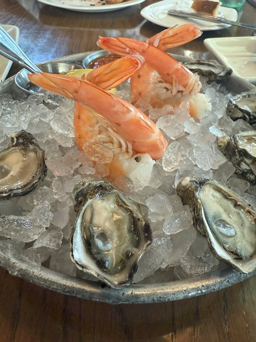 Pristine Oysters at Taylor Shellfish Oyster Bar, Seattle