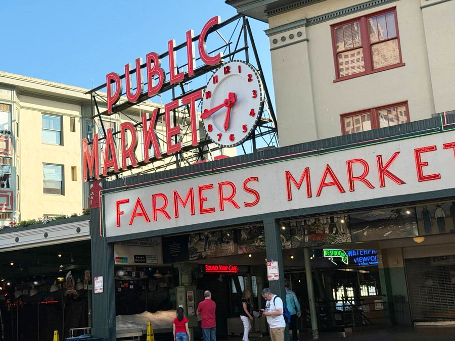 'Public Market' Sign - Pike Place Market, Seattle 