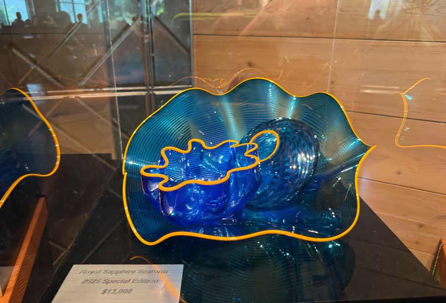 The 'Royal Sapphire Seaform' by Dale Chihuly