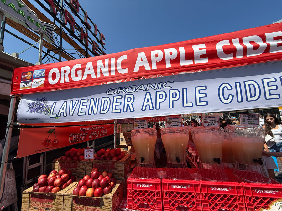 Tiny's Organic Apple-Cider at Pike Place Market