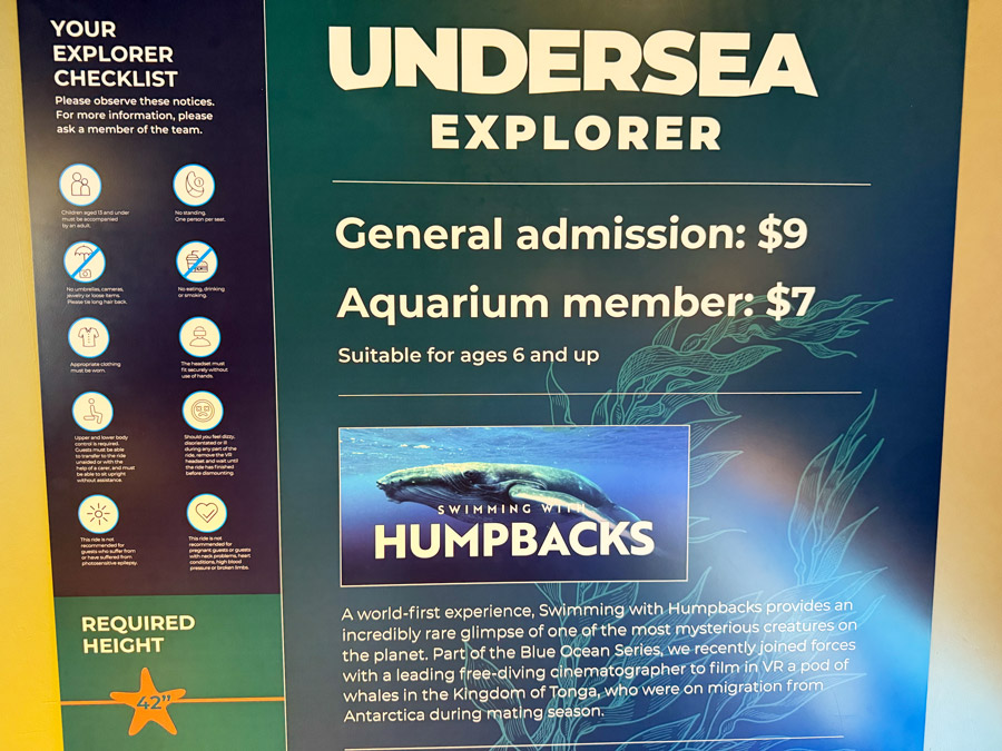 Undersea Explorer virtual attraction at the Seattle Aquarium
