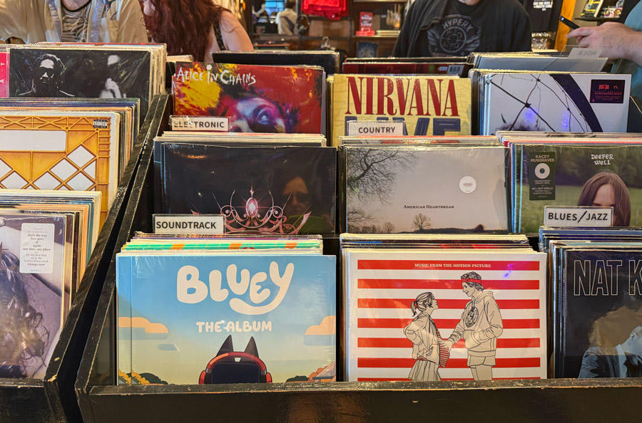 Vinyl Records at The MoPOP gift shop