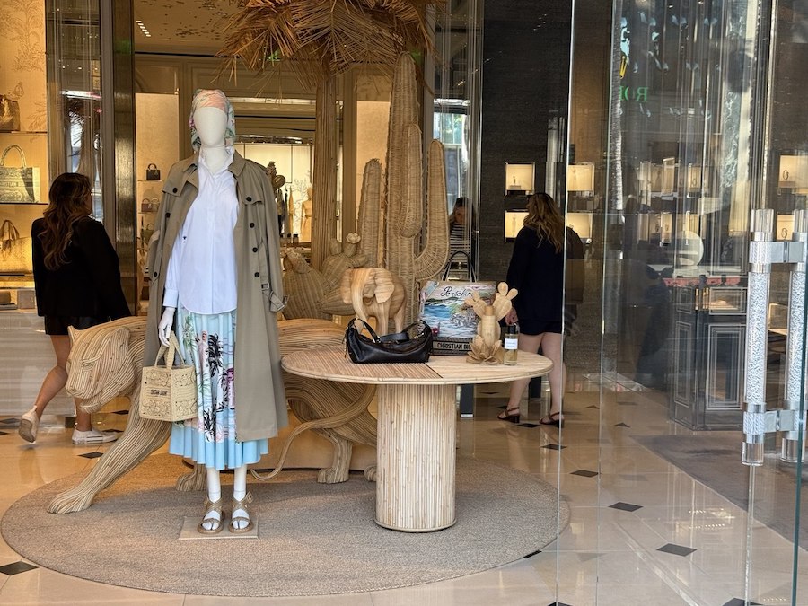 Fashion lovers exploring luxury stores in Beverly Hills.