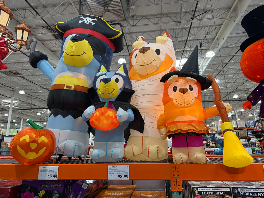 Bluey Family Halloween Inflatable at Costco