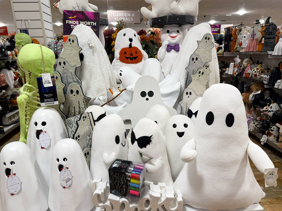 Ceramic and Plush Ghosts - T.J.Maxx