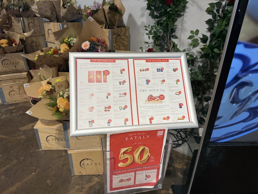 Hurry to catch the sale and save up to 50% at Eataly LA.