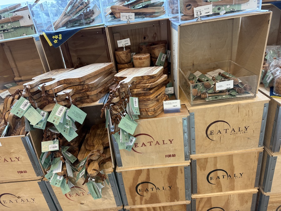 Rustic Eataly Wooden A Tavola collection for Italian dining.