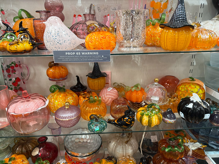 Glass Pumpkins at T.J.Maxx