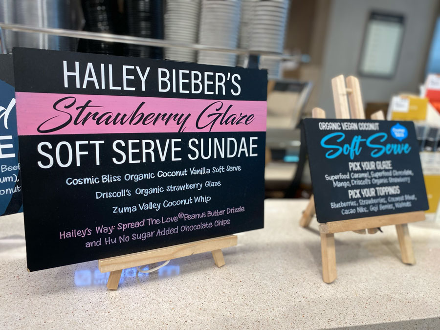 Hailey Bieber's Strawberry Glaze at Erewhone Beverly Hills