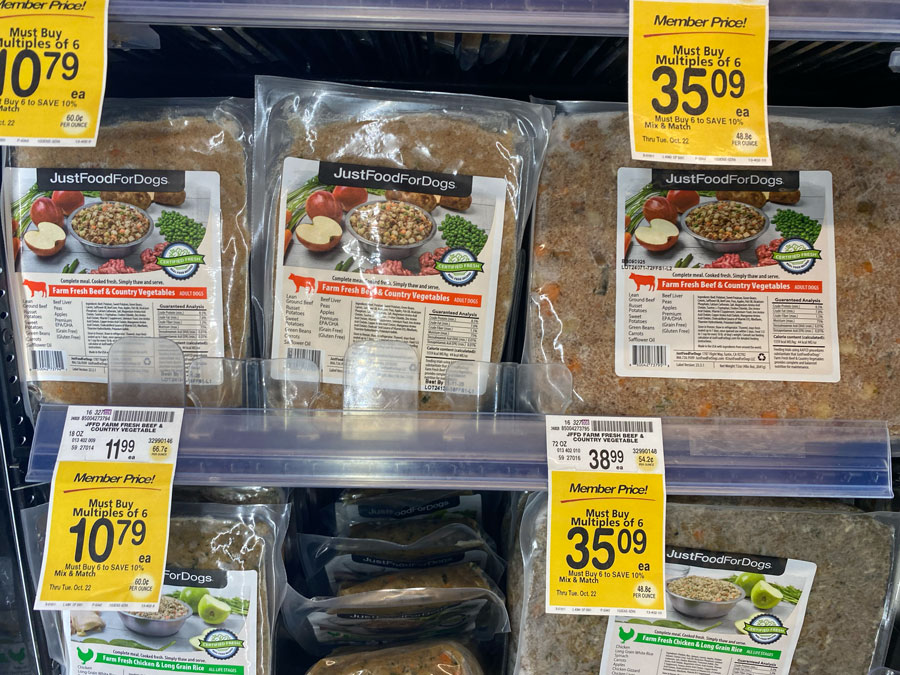 JustFoodForDogs Pet 
Food at Pavilions