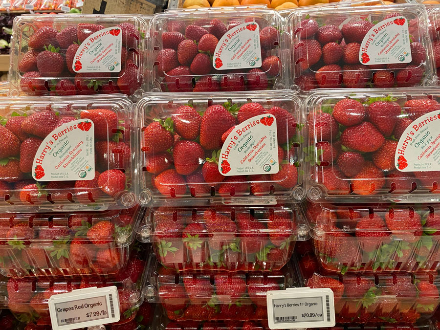 Organic Strawberries at Erewhon Beverly Hills