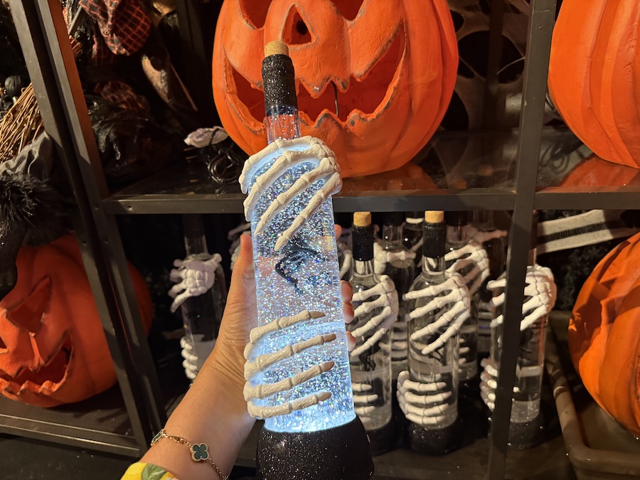 A bottle of shimmering potion.