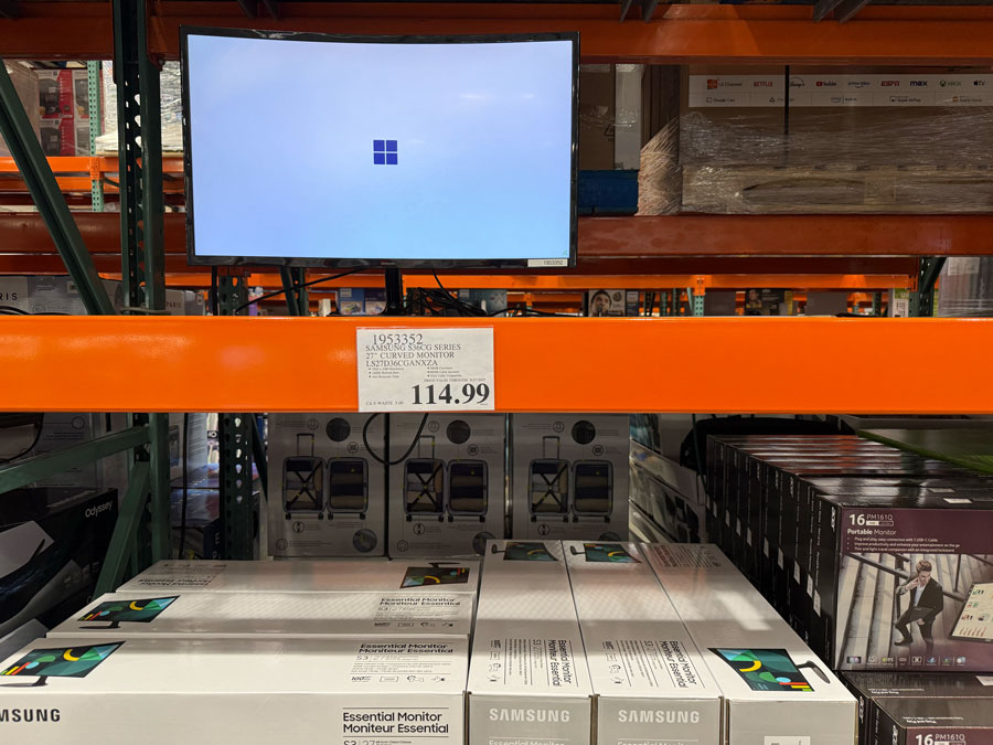 Samsung S36CG Series 27" Curved Monitor at Costco