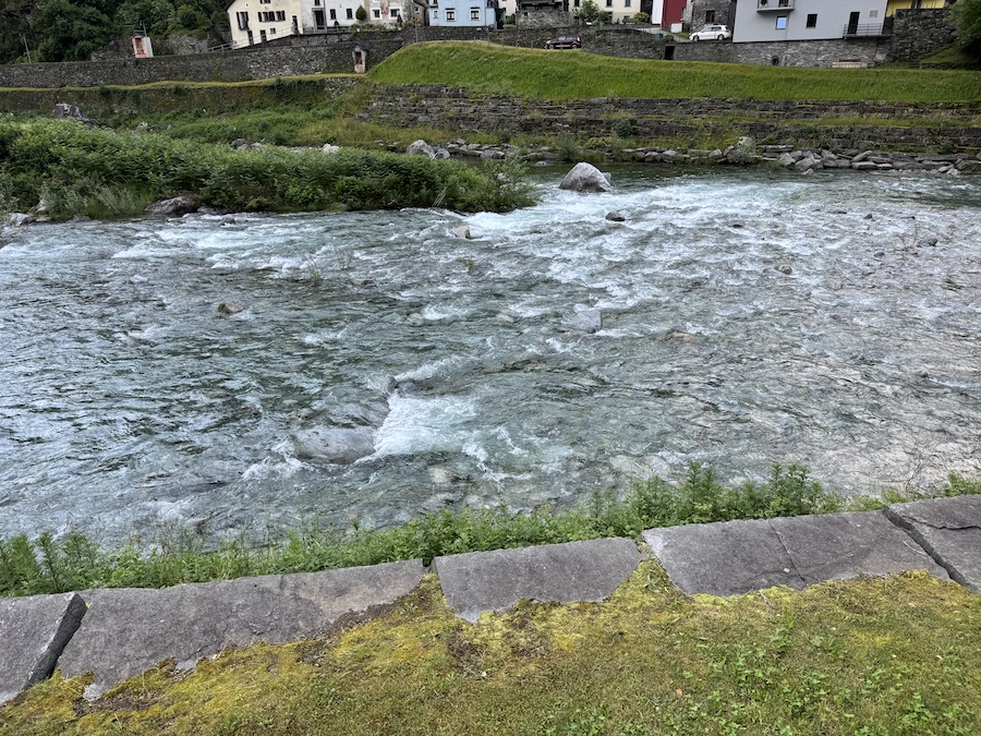 A fast river in Valle Maggia