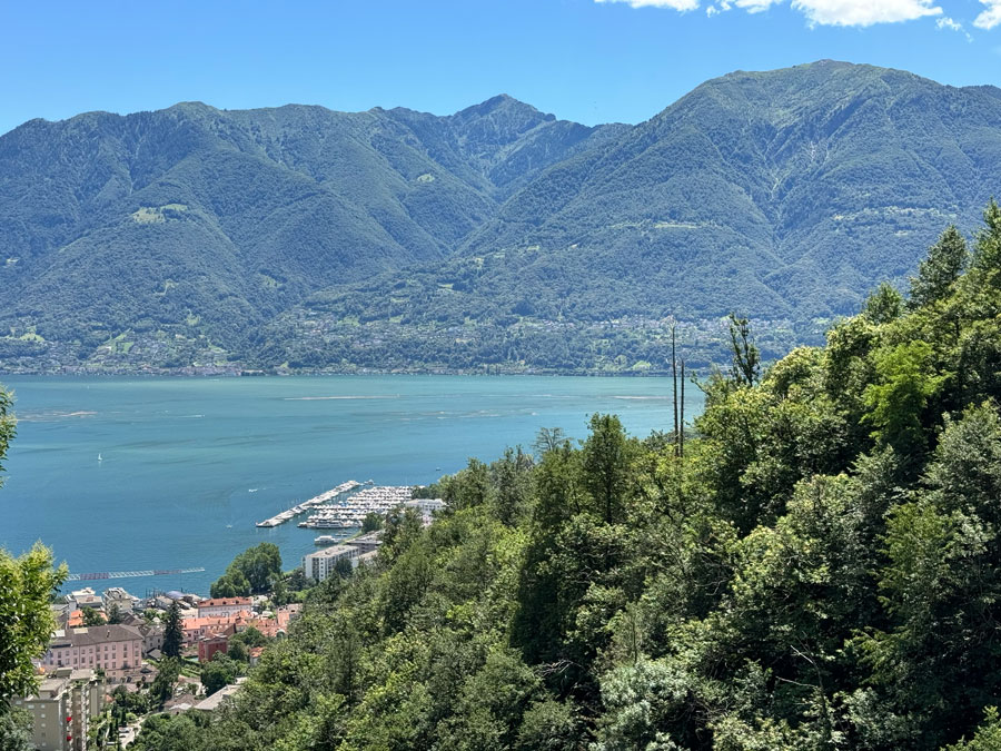 View of Lago Maggiore lake - Locarno