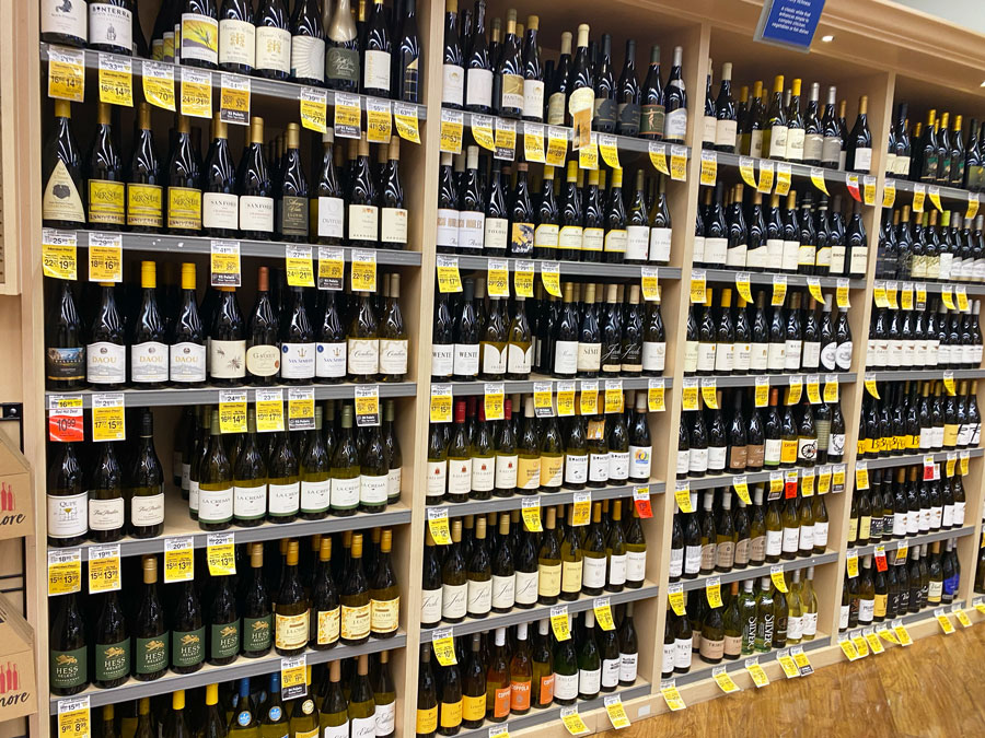 Wines from around the world at Pavilions