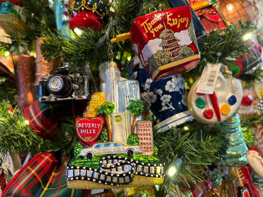 Beverly Hills Christmas Ornament at Roger's Gardens