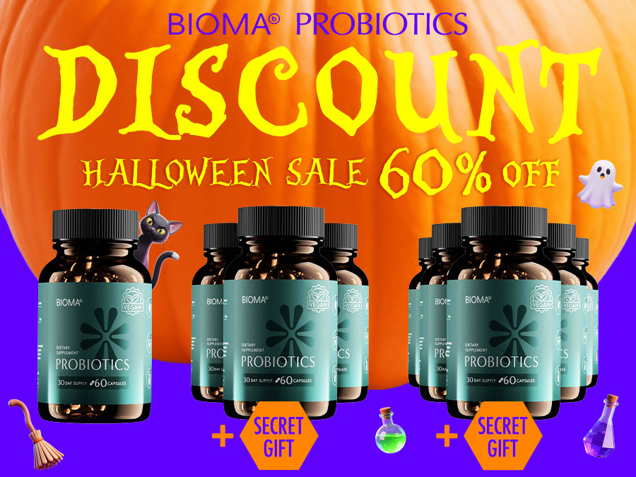 Bioma Probiotics Halloween Discount - 60% Off