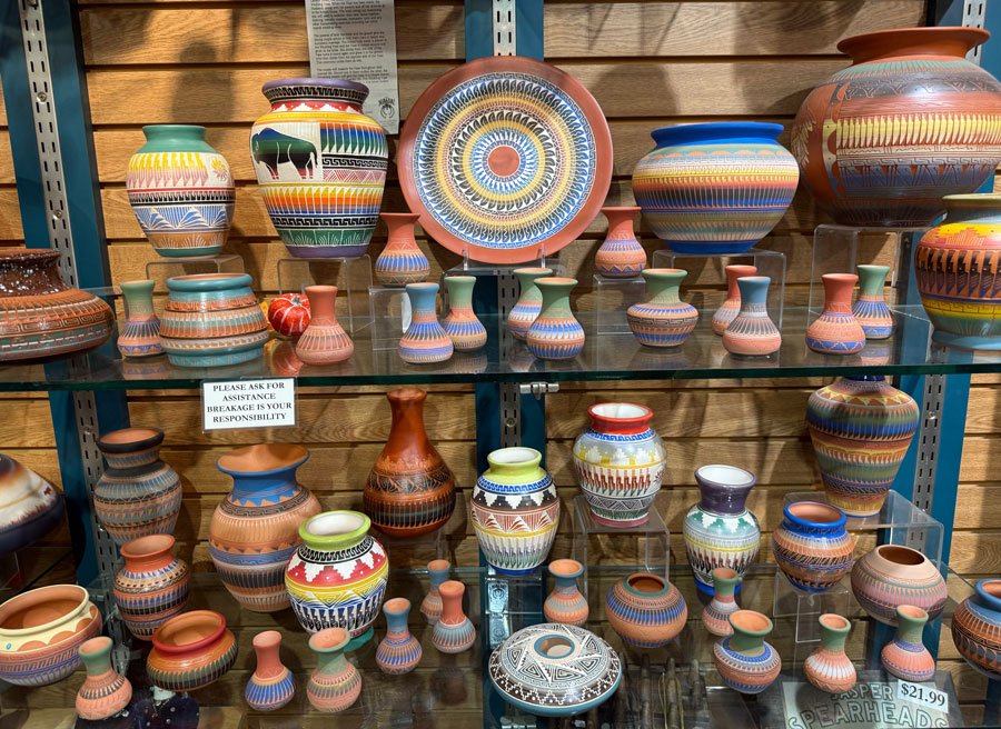Ceramics showcase at The Naja, Sedona