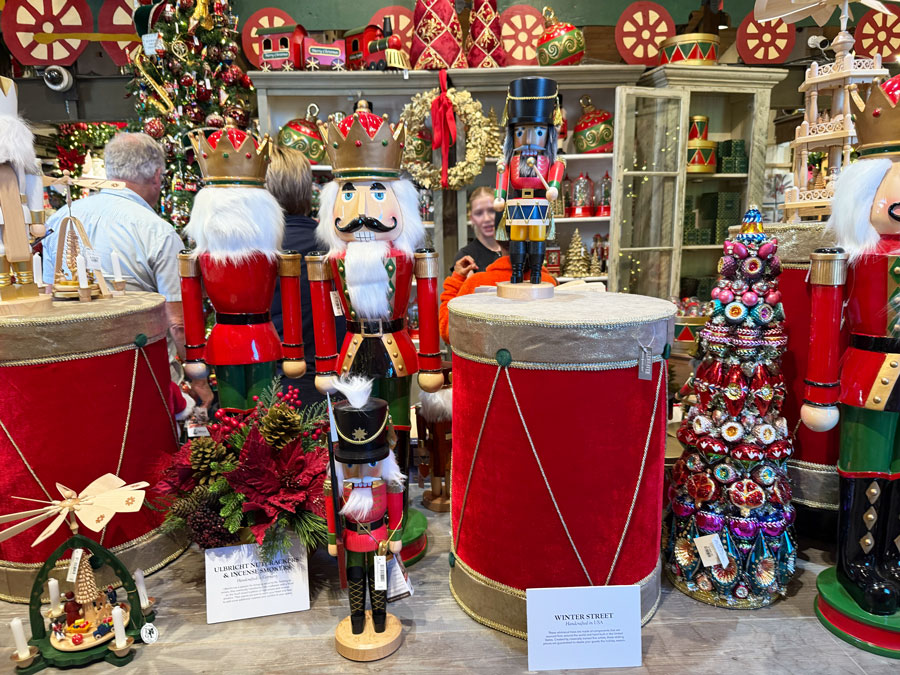 Christmas decorations at Roger's Gardens