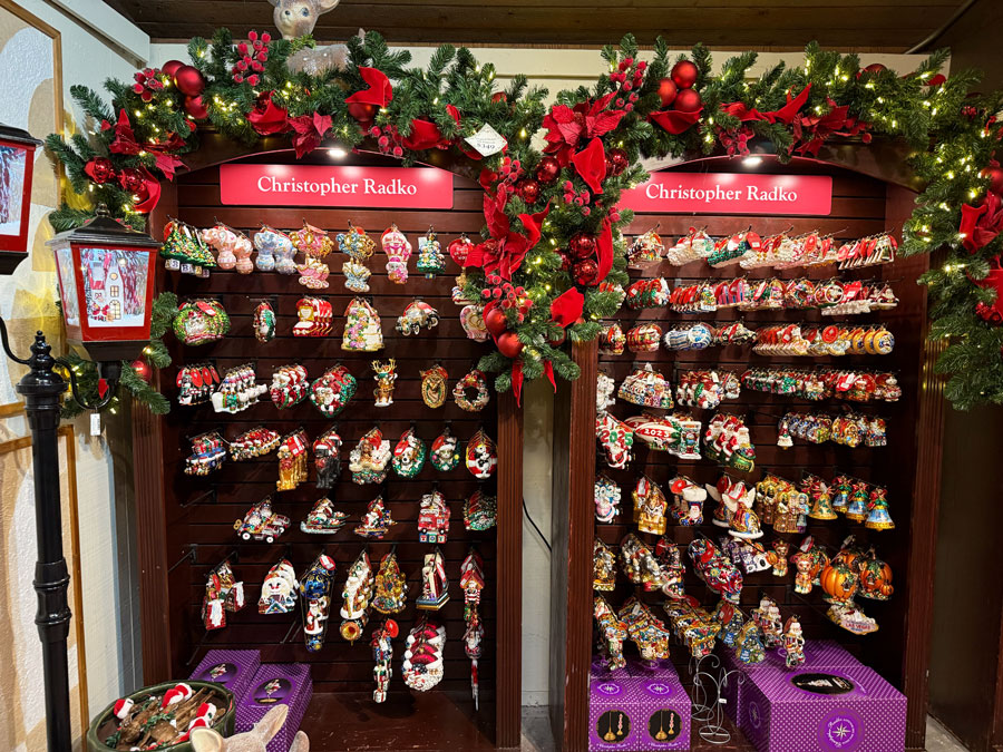 Christopher Radko Christmas ornaments at Roger's Gardens