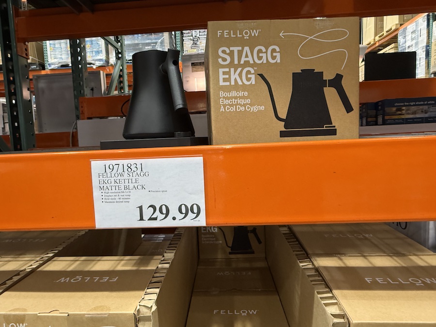Matte black electric kettle with sleek minimalist design.