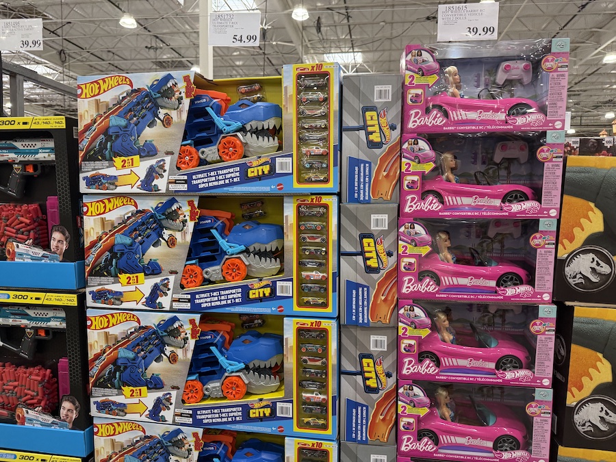Hot Wheels Ultimate T-Rex Transporter truck that transforms into a dinosaur.