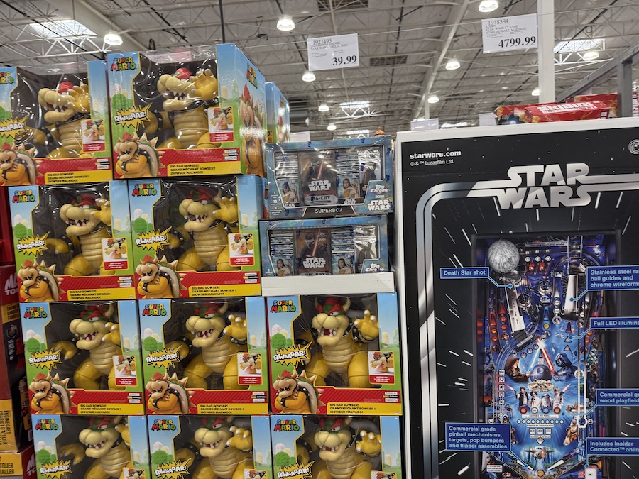 2025 Topps Chrome Star Wars Collection Box with collectible cards inside.