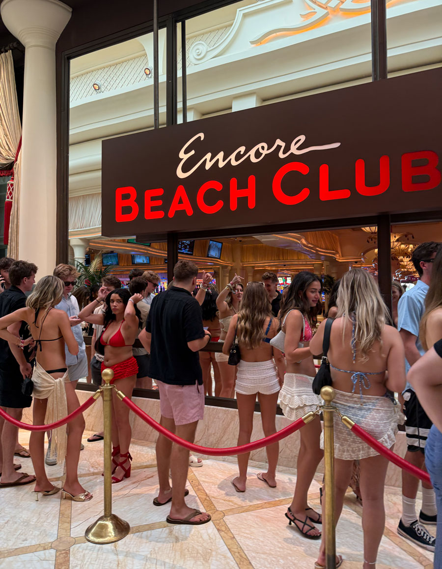 Entrance to Encore Beach Club Las Vegas
