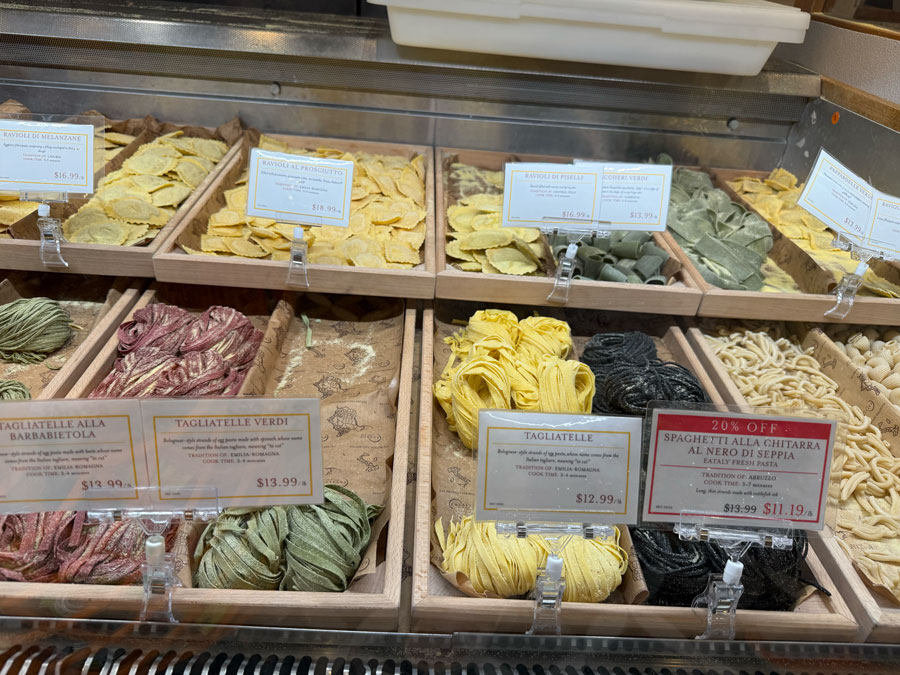 Italian pasta at Eataly LA