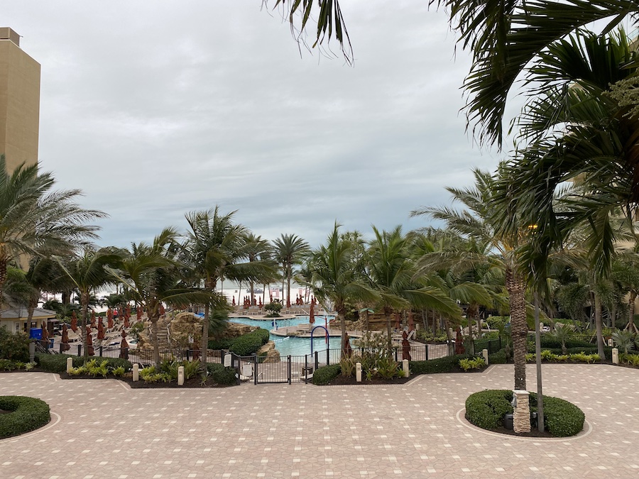 The Tiki Terrace is the perfect place to host an evening event.