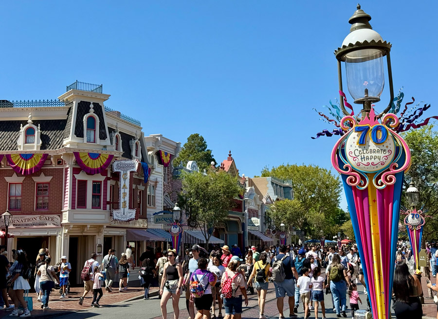 Main Street, U.S.A. at Disneyland, Anaheim, California