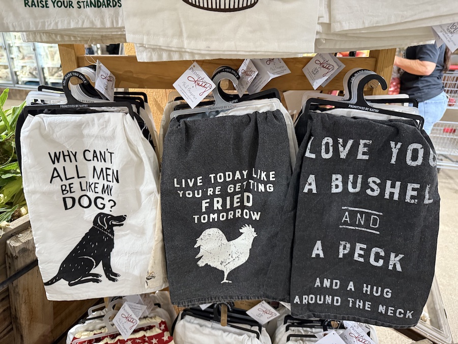 Fun tea towels to commemorate Mortimer Farms
